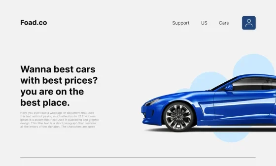 نمونه سایت گالری ماشین